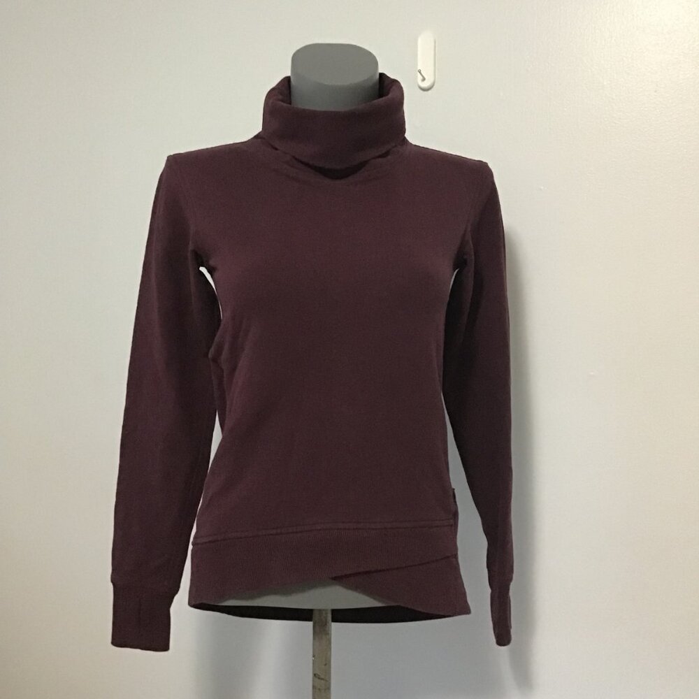 Lululemon On The Double Pullover Heathered Bordeaux Drama Size 2